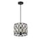 Z-Lite Dealey 3 Light Chandelier, Matte Black + Clear Crystal 6010-12MB - alternate 5